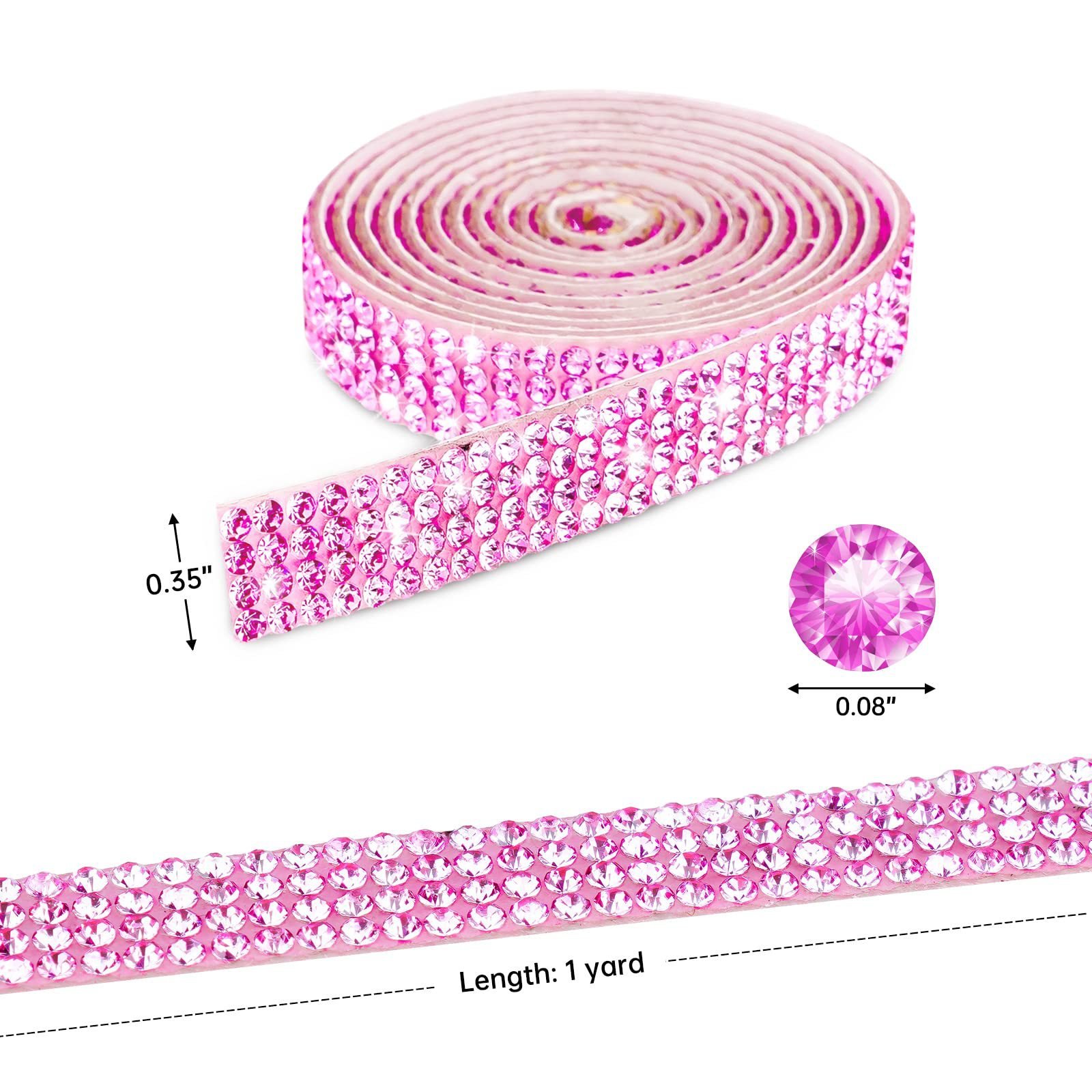 Yantuo Wholesale Crystal Clear Glass Hot Fix Rhinestone Tape Chain Glue on Rhinestone Trim Stickers DIY Wedding Dress