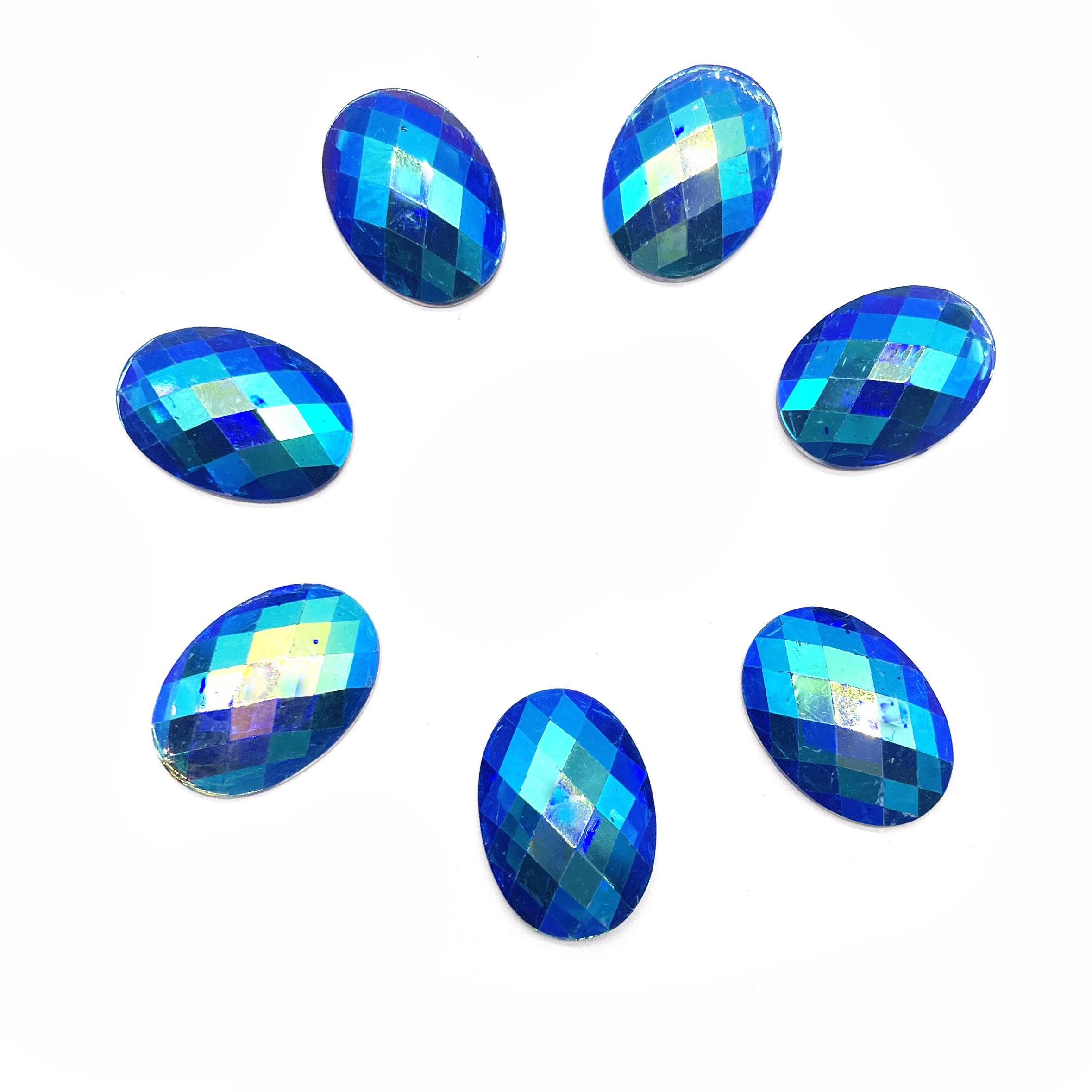 Shining Yellow AB Horse Eye Resin Rhinestones Flatback Sew-On Beads Stone for Shoes Garments Bags Nail Art Loose Rhinestones