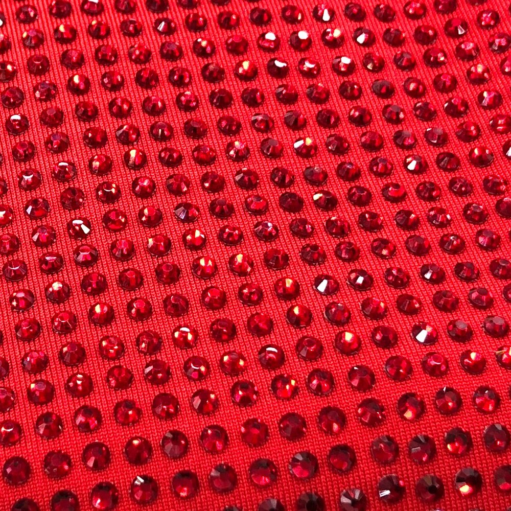 S565 Sparkling rhinestone fabric for dress making Soft stretch crystal tulle dress fabric
