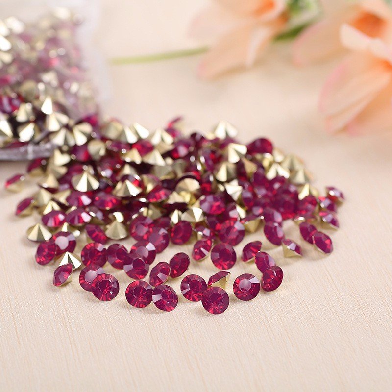 Glass crystal chatons crystal point back rhinestone