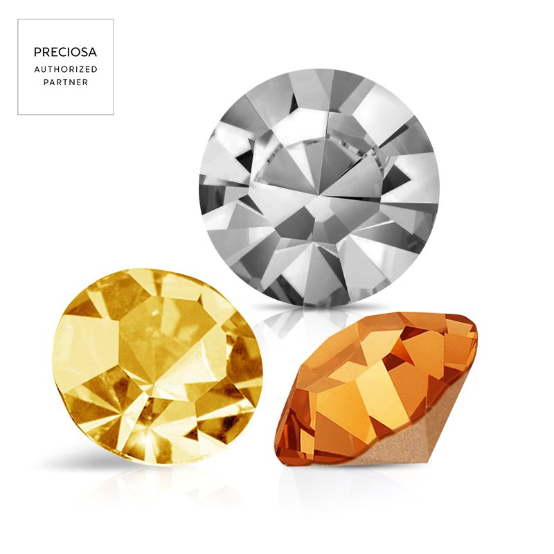 Preciosa Optima Chaton High-ends Pointback Rhinestones for accessaries