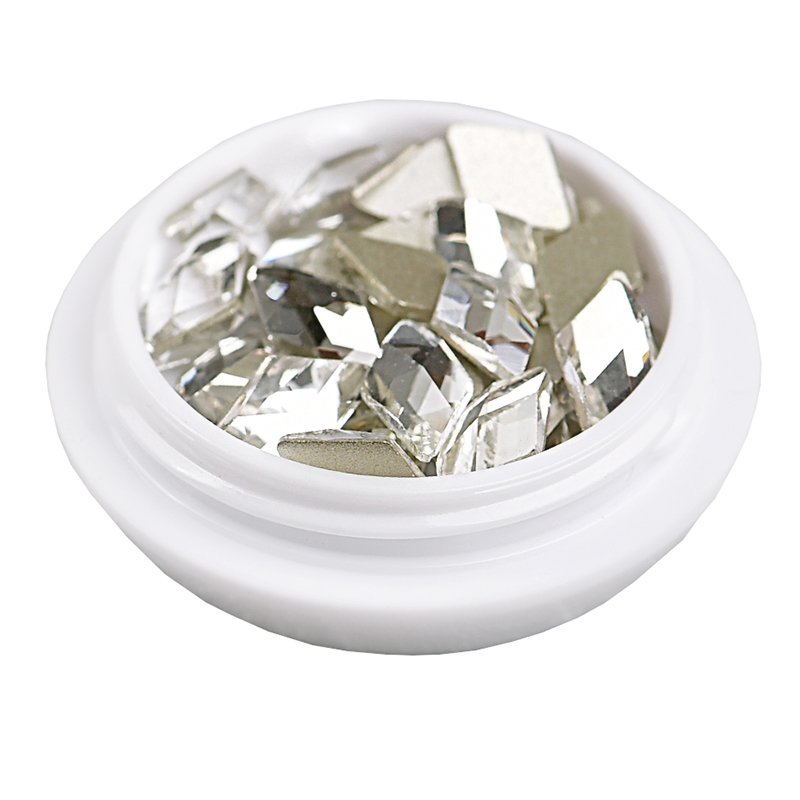 Shaped Crystal Stones Mixed Various Shapes Glass Rhinestone Non Hot Fix Flat Back Glass Women Shoes Machine Cutting Lead Free
