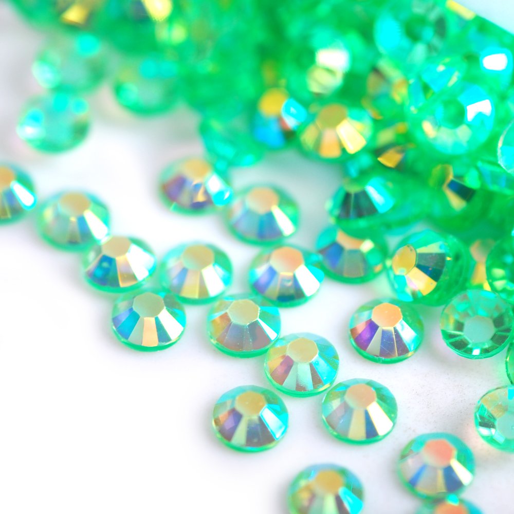 Colorful AB Rhinestones Crystal Gems Charms Rhinestones Transparent Shining Resin for Wedding Jewelry Making Glass Rhinestones