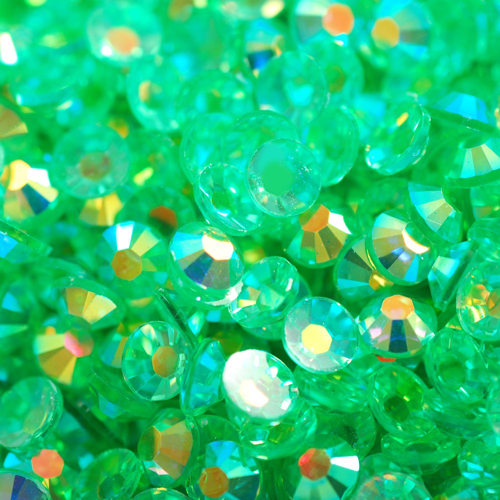 Colorful AB Rhinestones Crystal Gems Charms Rhinestones Transparent Shining Resin for Wedding Jewelry Making Glass Rhinestones