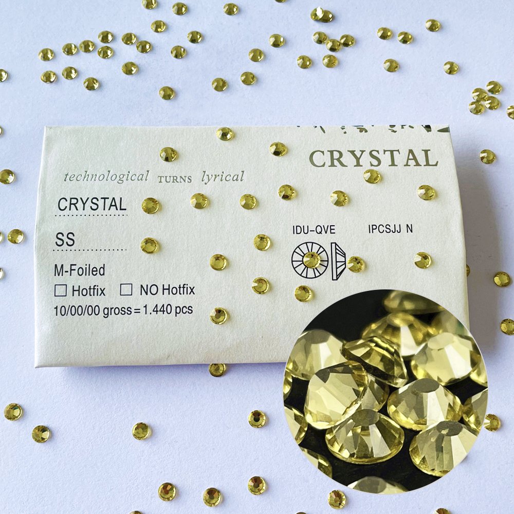Yantuo Supplier Non Hot Fix high quality jonquil Nail Art Rhinestones Glass Strass Loose wholesale glass Rhinestones