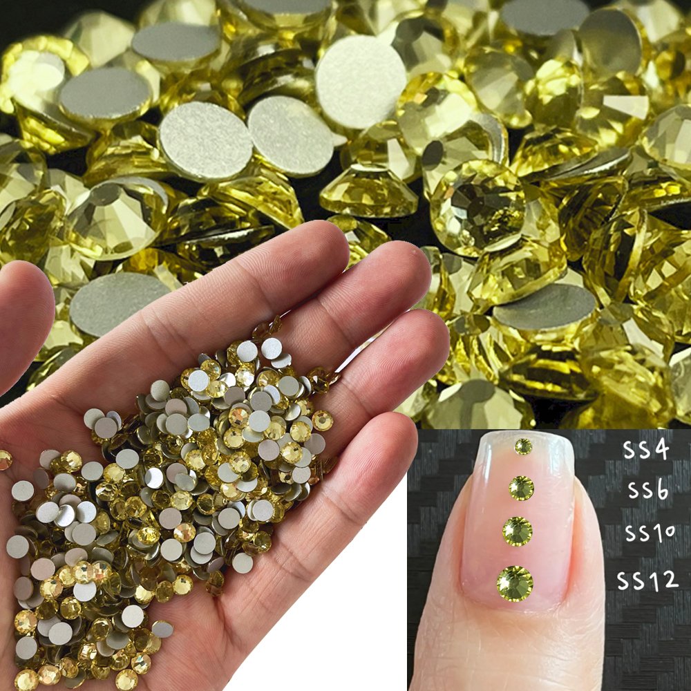 Yantuo Supplier Non Hot Fix high quality jonquil Nail Art Rhinestones Glass Strass Loose wholesale glass Rhinestones