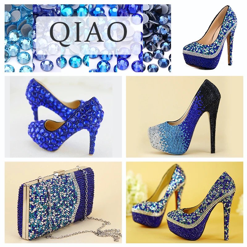QIAO Factory Price Crystal Rhinestone SS4-SS30 Crystal Hotfix Embellishment Flatback Rhinestone