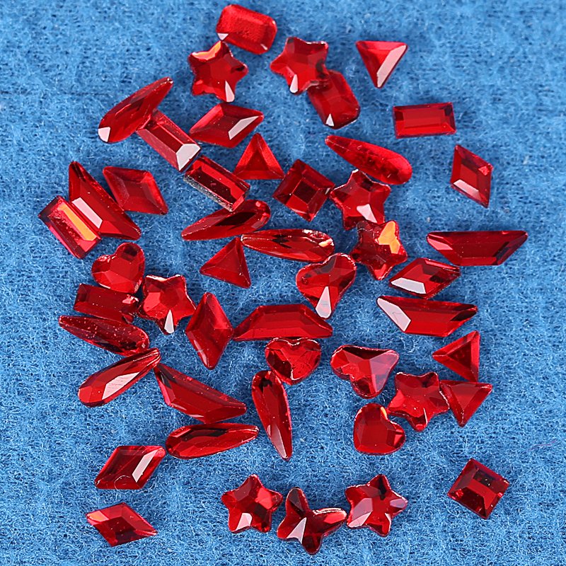 Wholesale Nail glass Rhinestone Round Mixed size Crystal Charm Color Flat Bottom diamond nail decoration