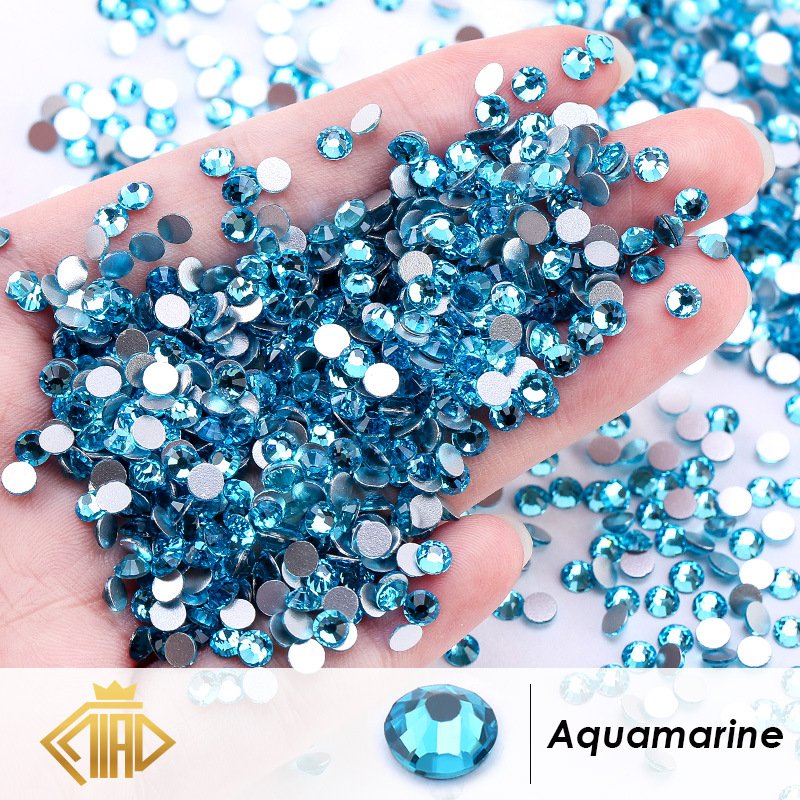 Premium Wholesale Transparent Rhinestones with AB Sparkle for Nail Glam
