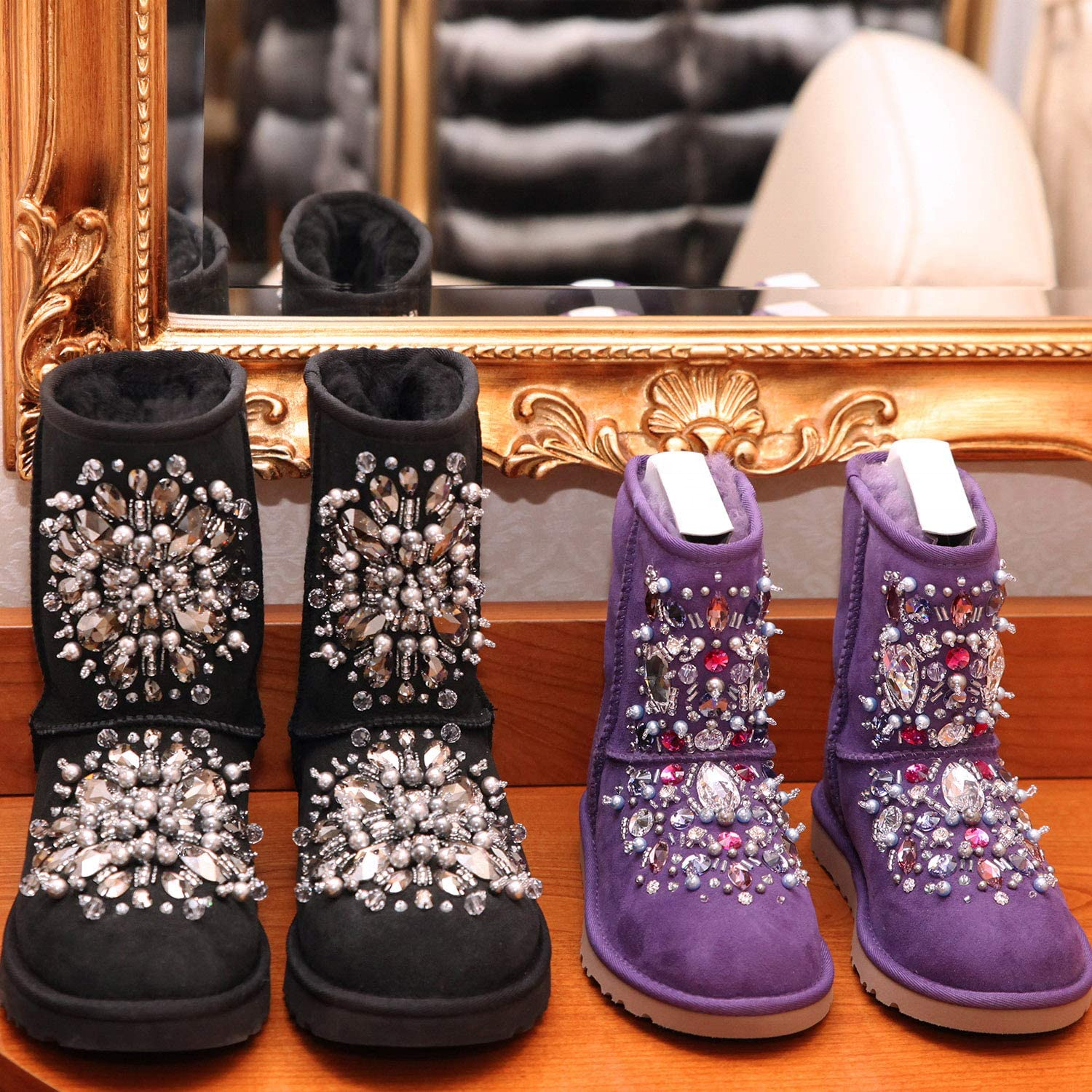 Rhinestones Flat Back Glass Crystal Drop Around Acrylic AB Diamond Sew On Rhinestone With Claw