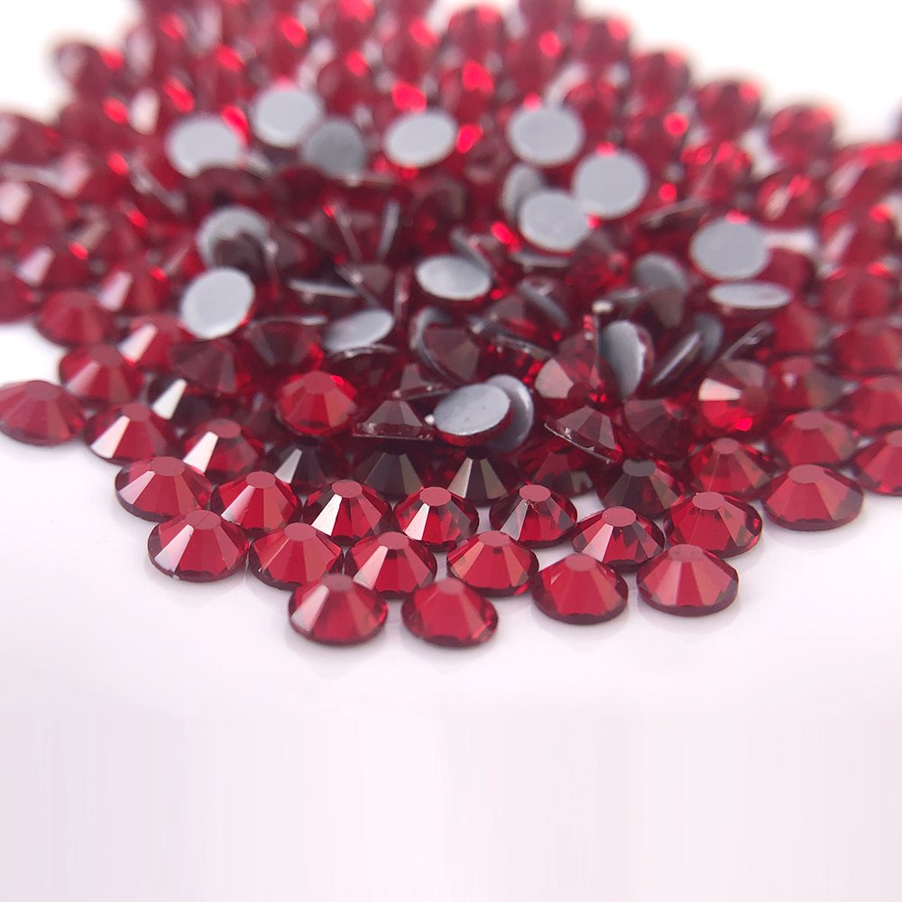 Lyco HOT SALE deep RED glass flatback hotfix stone shoe accessories D.K Siam rhinestone