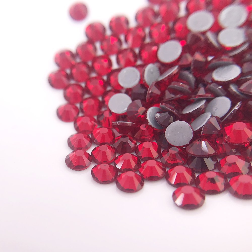 Lyco HOT SALE deep RED glass flatback hotfix stone shoe accessories D.K Siam rhinestone