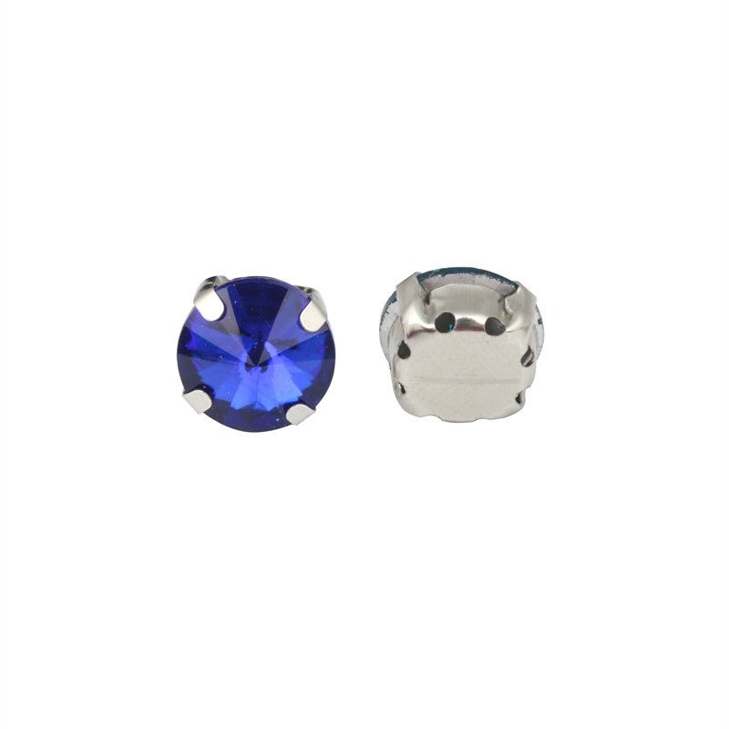 Shuaizhi Wholesale Rivoli Glass Sew On Rhinestone With Setting Claw Crystals Strass