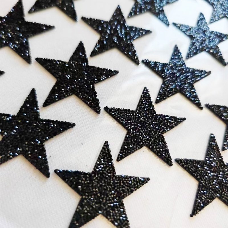 Exquisite decorative crystal hot selling new product hot melt adhesive rhinestone heat transfer label for T-shirt