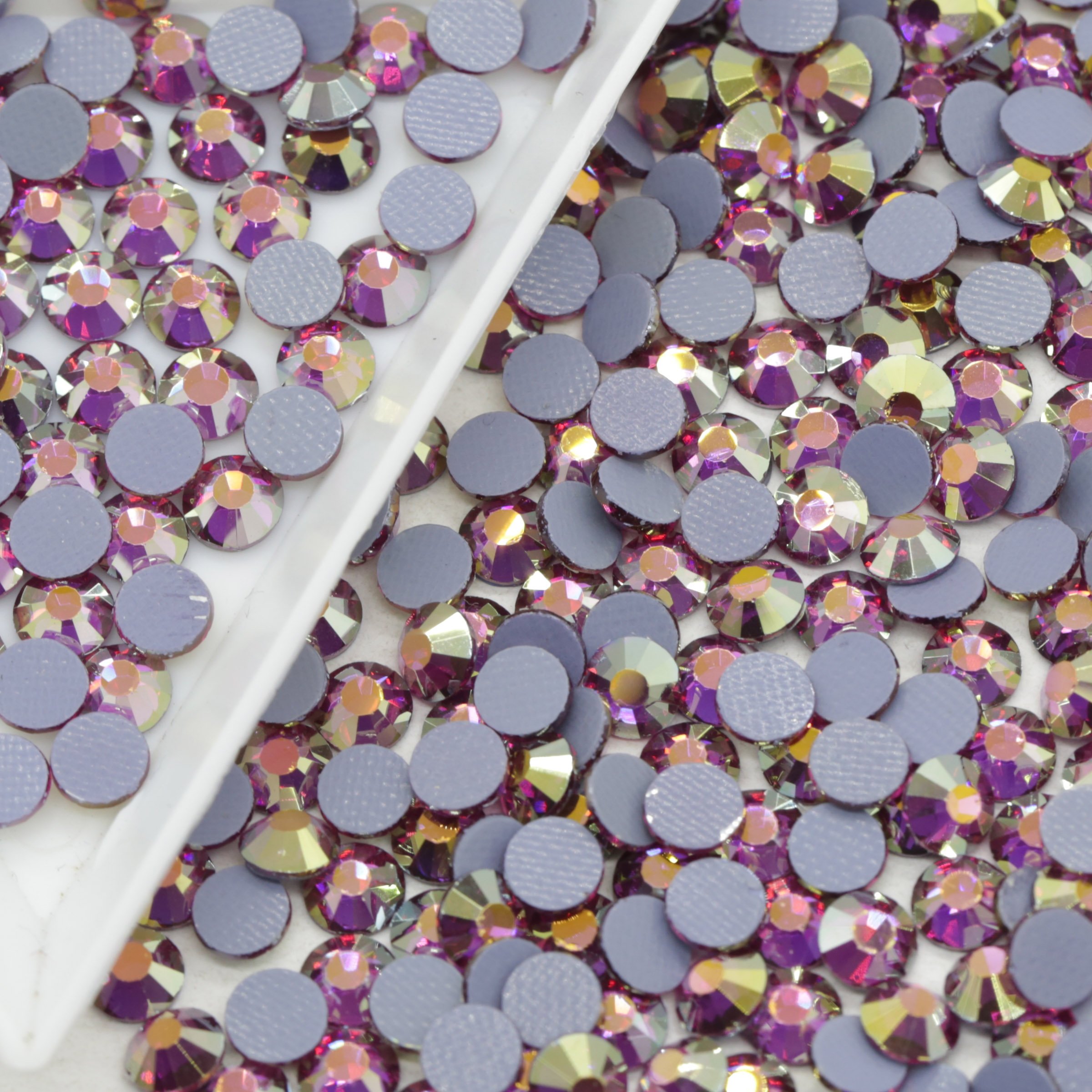 WHATSTONE SS8 SS10 SS16 SS20 Crystal Glitter Strass Flatback Hot Fix Transparent AB Glass RHinestones For Dress Nail Decoration