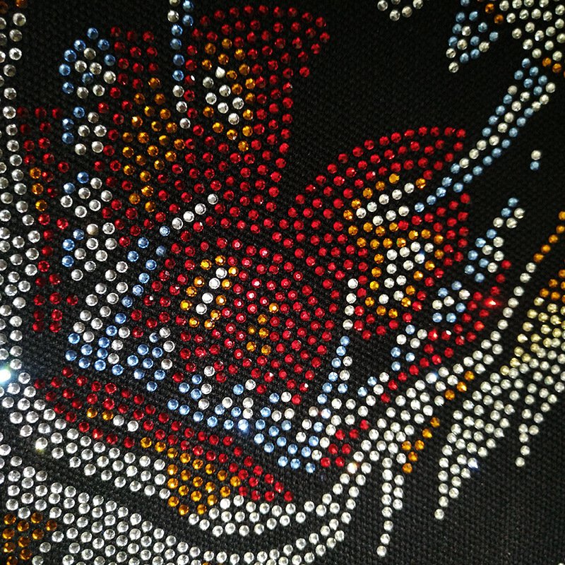 High quality glass rhinestone hot fix rhinestone applique hot fixed crystal rhinestone flat back