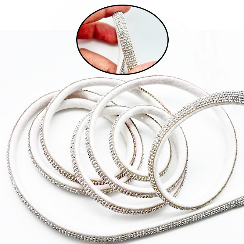 Wholesale 6mm Crystal AB Rhinestone Sandal Strass Strip Rhinestone Rope for Shoes