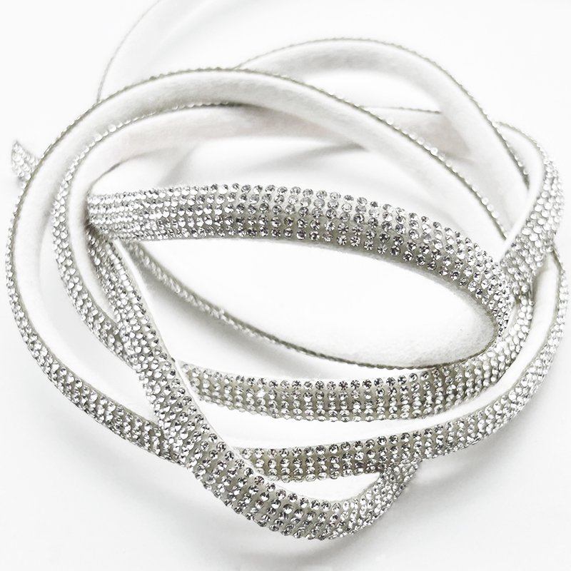 Wholesale 6mm Crystal AB Rhinestone Sandal Strass Strip Rhinestone Rope for Shoes