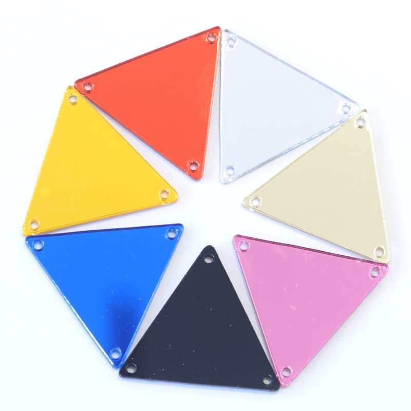 Wholesale good quality acrylic sew on mirrors rhinestone for dress