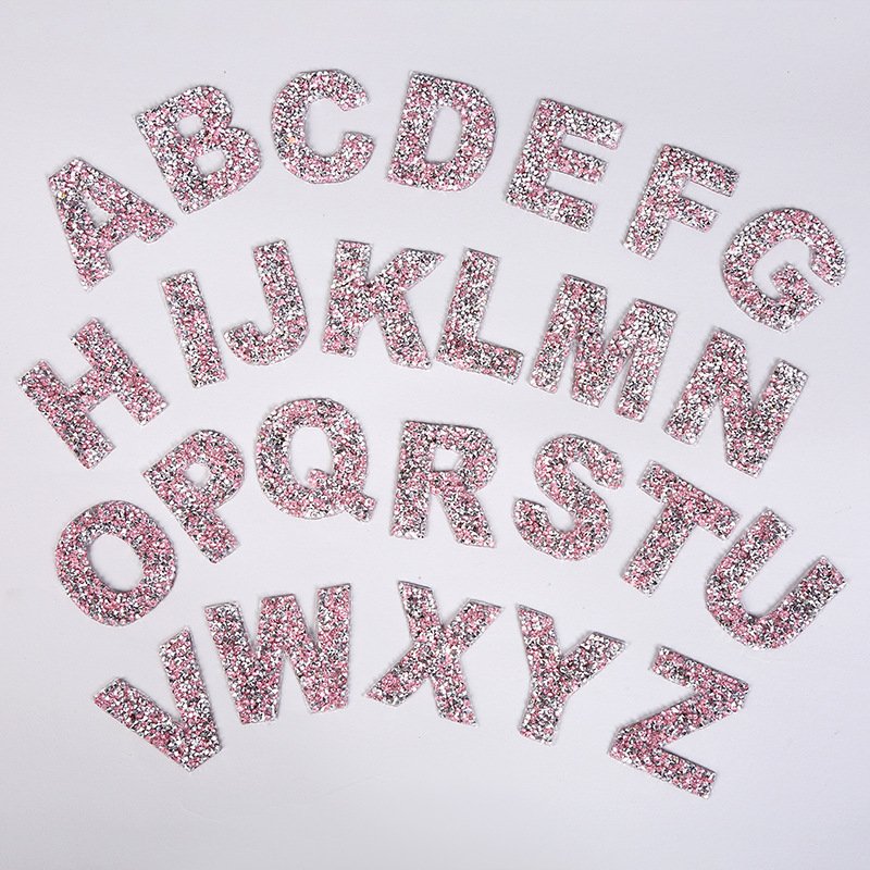 Wholesale Designs Rhinestone Transfer Custom Letters Logo Rhinestone Customs Patches For Clothing