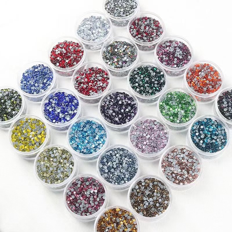 Wholesale High Quality Hot-Fix Glass Rhinestone Crystal Flatback Strass Stones DIY Garment Decoration tshirts