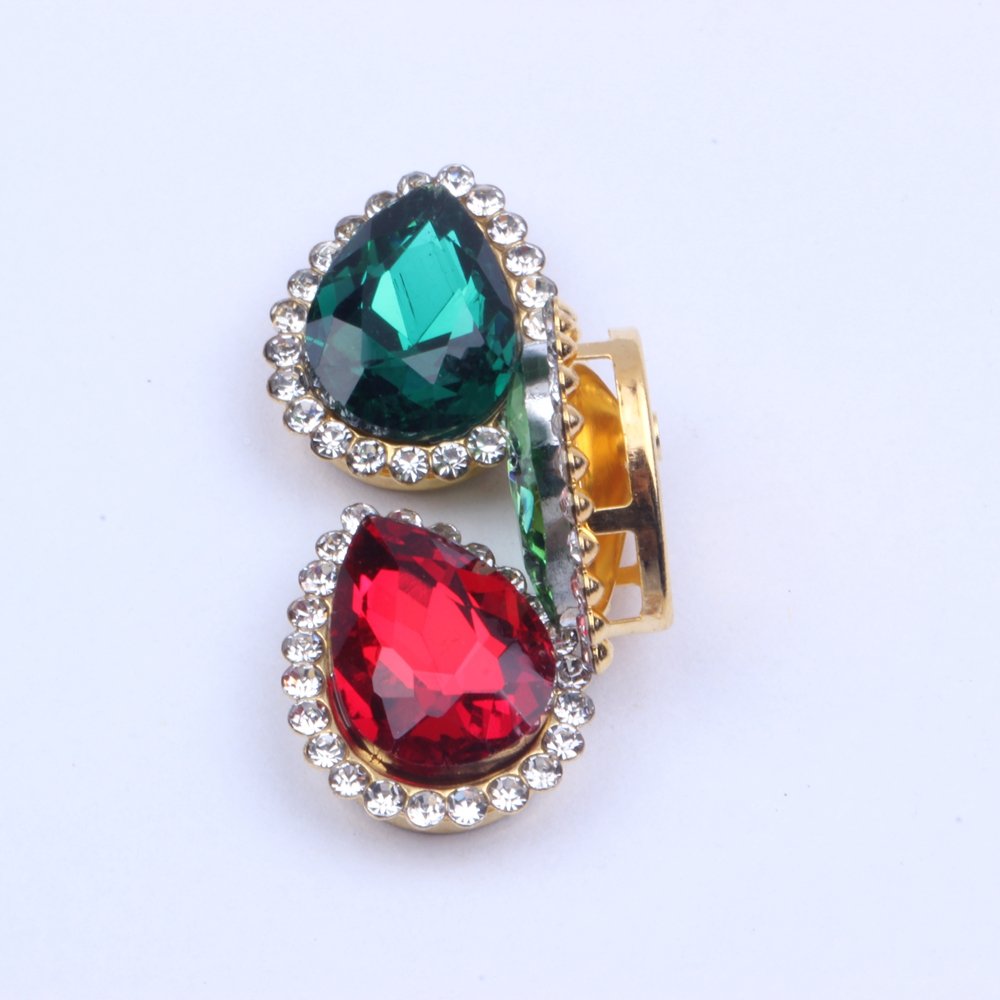 Hot Sale Flatback Claw Rhinestones Many Colors 200pcs Sewing Tear Shiny Crystals Stones Gold Base Sew On Rhinestones For Clothes