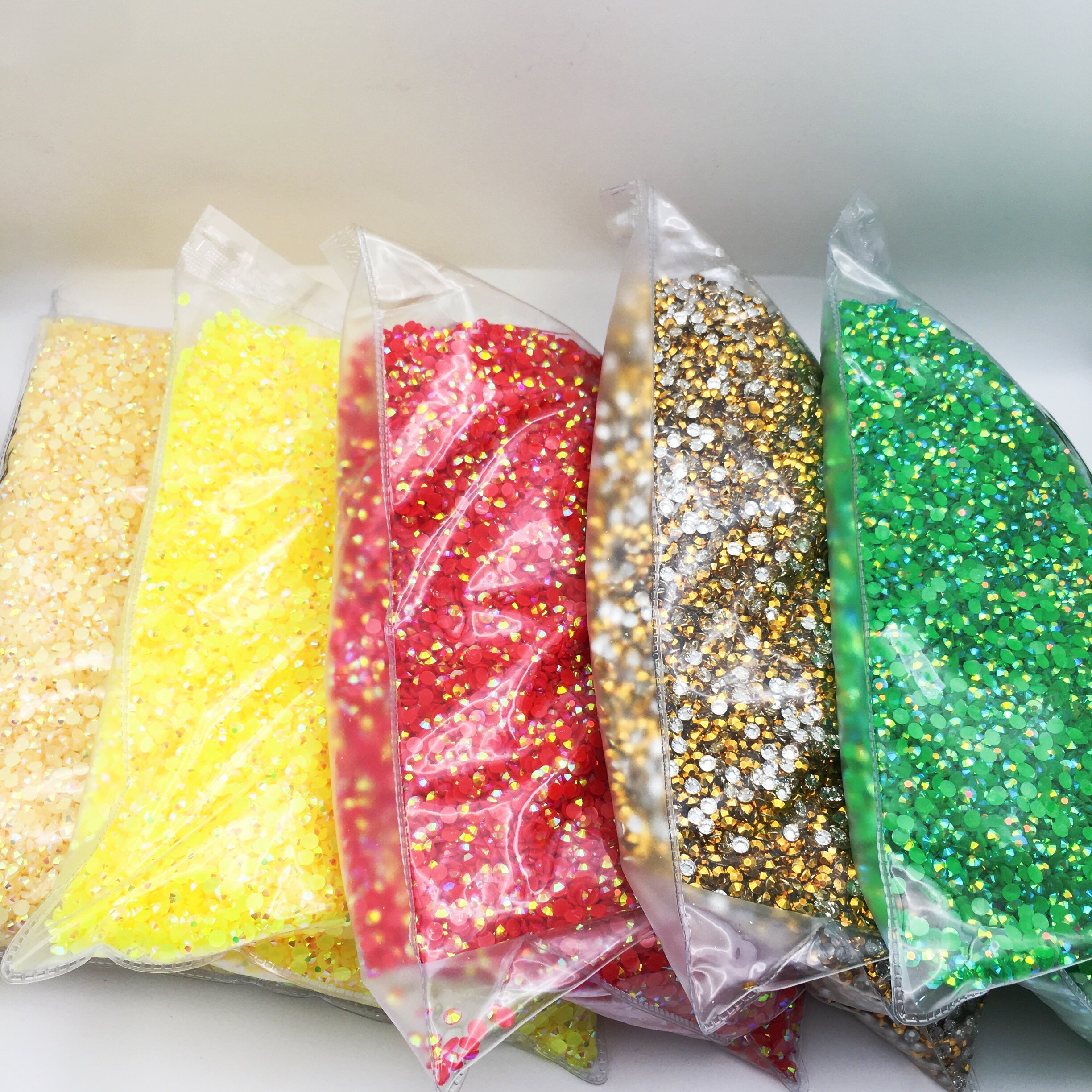 SINRONG 3mm20 color crystal resin rhinester glass cup DIY can be widely used in nail art shoes bag clothing and so on