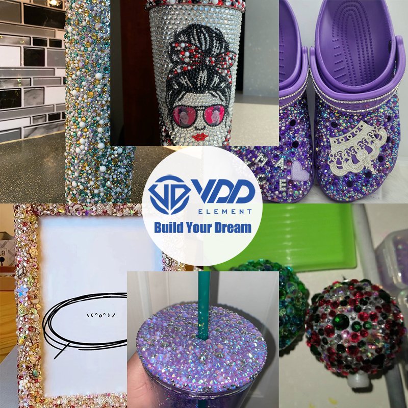 VDD CS-21 30g Mix Size 2-6mm Multicolor Resin Rhinestone Crystal Flatback Stones For DIY Crafts Nail Art Decoration CS-Series
