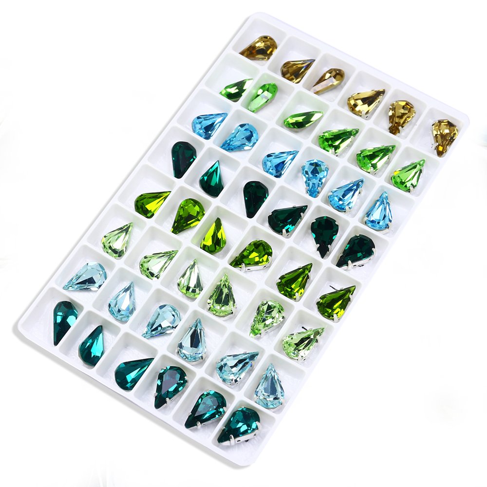 Dongzhou Teardrop glass rhinestones k9 crystal fancy stone wholesale lead-free crystal beads for jewelry making diy accessories