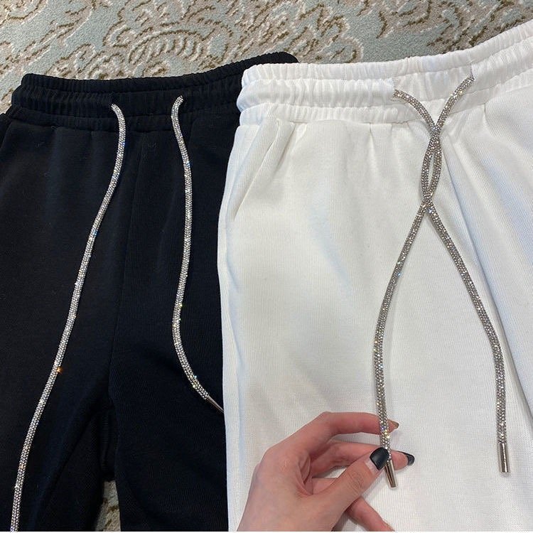Lucky customized 6 rows with SS2.5 SS3 SS4 SS5 SS6 Full Rhinestone tube rope rhinestone rope tape for hoodies and shoes belt