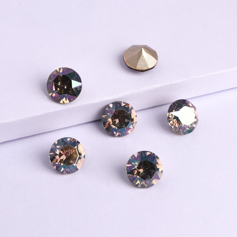 Hot Sale 10mm Non Hotfix K9 Glass Rhinestones XIRIUS Chaton Crystal AB Fancy Rhinestone bulk for nail