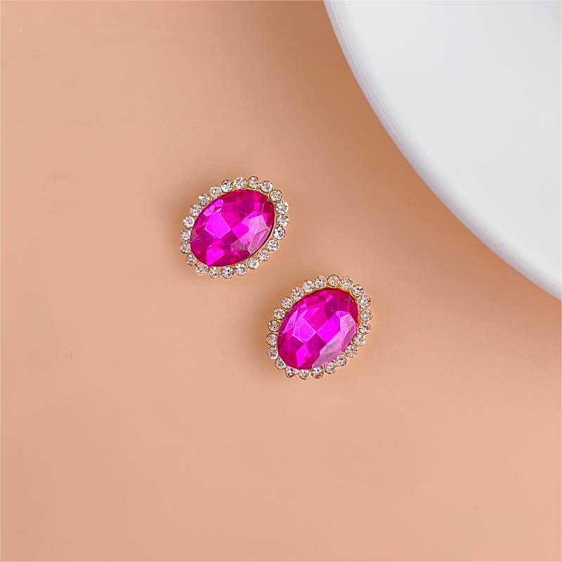 13*18mm Mix Color Sewing Glass Rhinestone Applique Flatback Oval Crystal Stones Claw Diamond Strass for Clothes Crafts