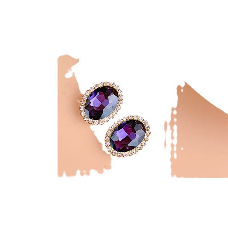 13*18mm Mix Color Sewing Glass Rhinestone Applique Flatback Oval Crystal Stones Claw Diamond Strass for Clothes Crafts