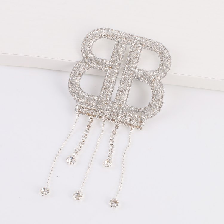 Hotfix 3D rhinestone applique l ABC letter rhinestone english letter patches