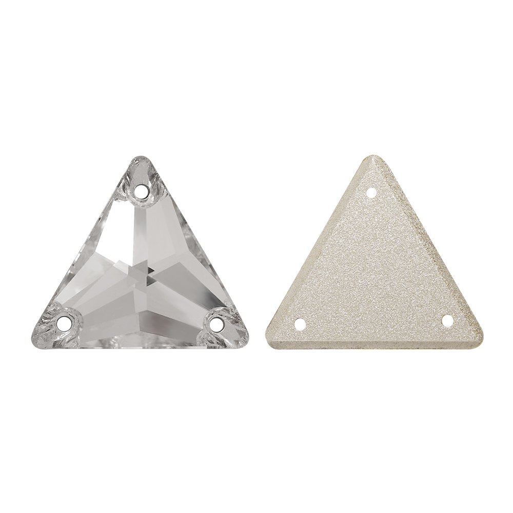 3270 Triangle Crystal AB Glass Fancy Sew On Glass Rhinestones Flat Back Rhinestone For Performing Arts Costumes