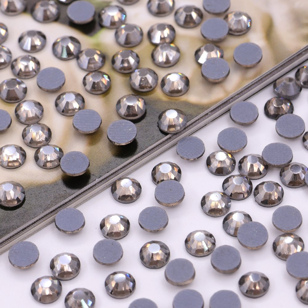 CJ rhombus rhinestone flat back high quality ss4 ss6 ss8 crystal flat back hot fix rhinestones