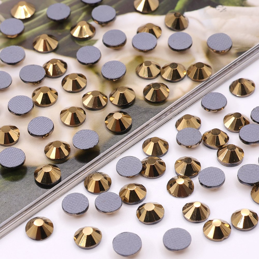 CJ rhombus rhinestone flat back high quality ss4 ss6 ss8 crystal flat back hot fix rhinestones
