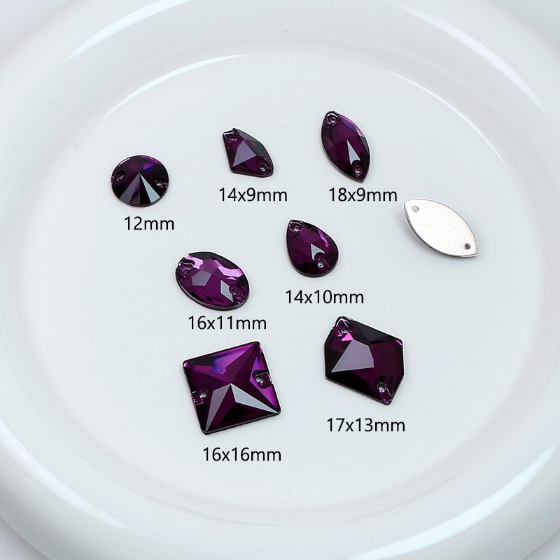 Rivoli Square Cosmic shape Flatback rhinestones Sew-on crystals wholesale lead-free crystal stone beads sewing accessories