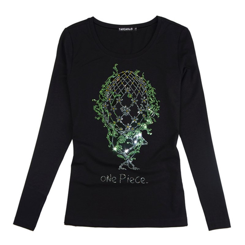 Wholesale Flower Custom Rhinestone Transfer Motif Design for Clothing