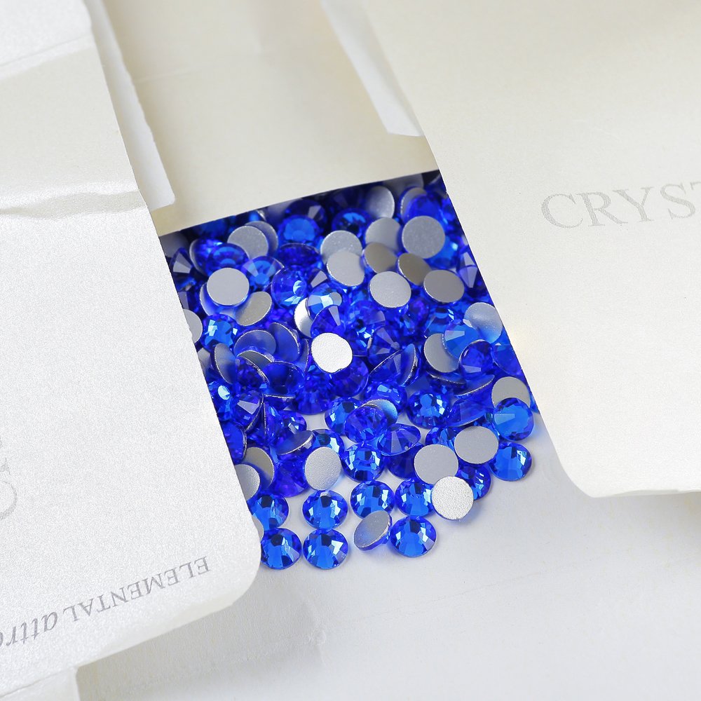 Capri Crystal Excellent High Quality Machine Cut 2 Bag Glass Rhinestones Nail Rhinestones Hot Fix Rhinestones Lead Free Flatback