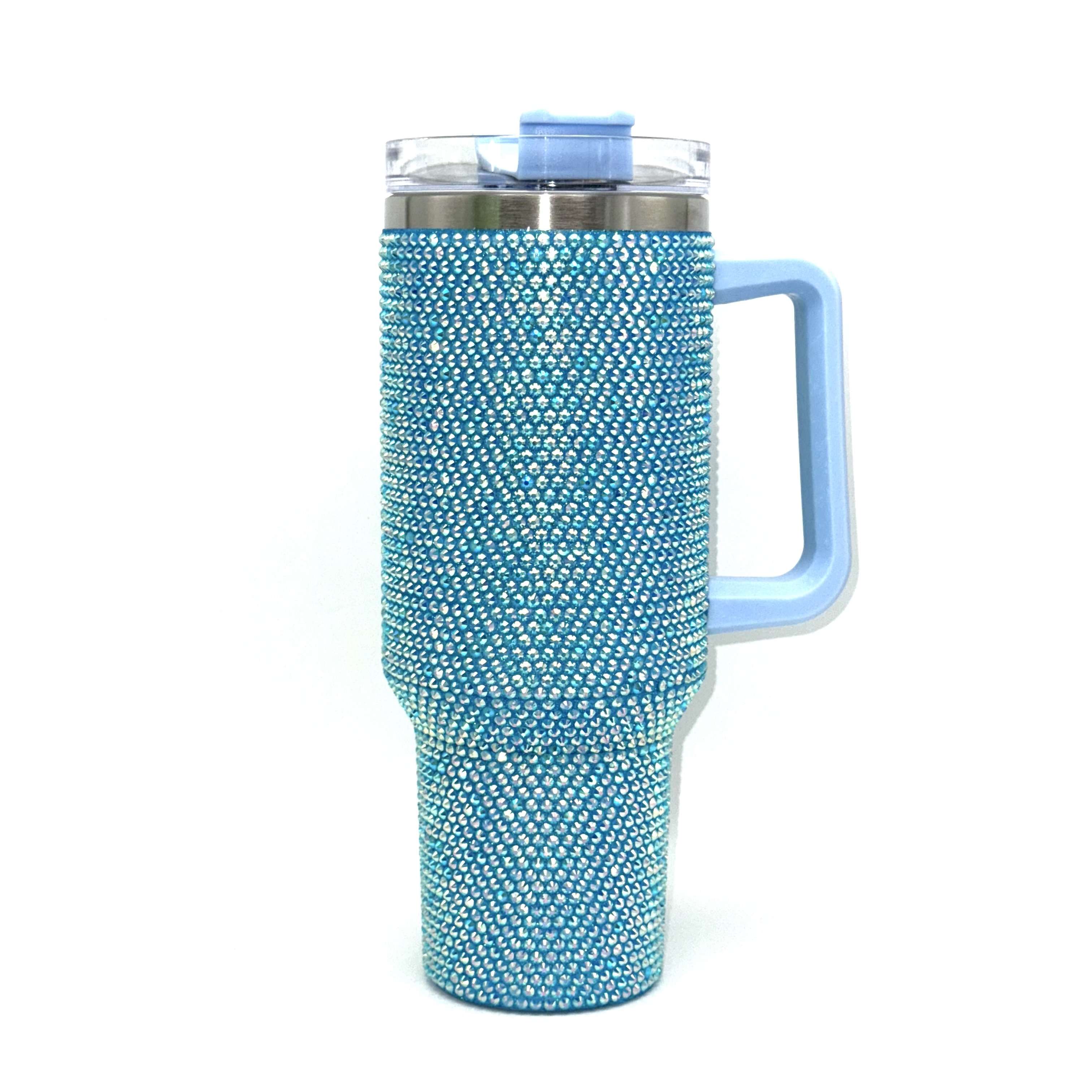 Good Quality Rhinestone 40 Oz Tumbler Studded Bling Tumbler Full Bling Rhinestone Bling Tumbler With Handle