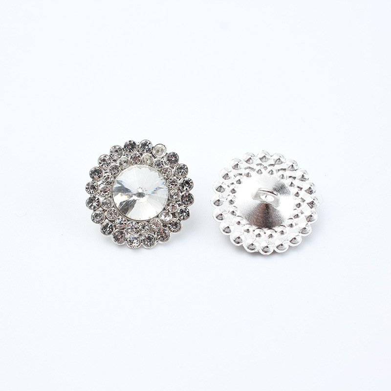 JFFB035 Luxury Rhinestone Buttons Crystal Button For Clothes Decorative Sewing Buttons