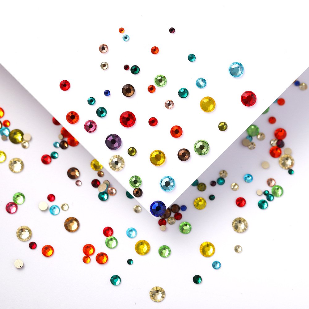 Yantuo Nail Art Decoration Mix Size SS3-SS20 Gold Back Non-Hotfix Rhinestone Packing Loose Rhinestones for Bags Other Uses
