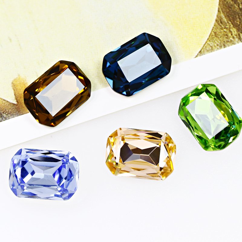 High quality Octagon fancy stone Normal color k9 glass rhinestones wholesale loose crystal beads For jewelry diy accessories