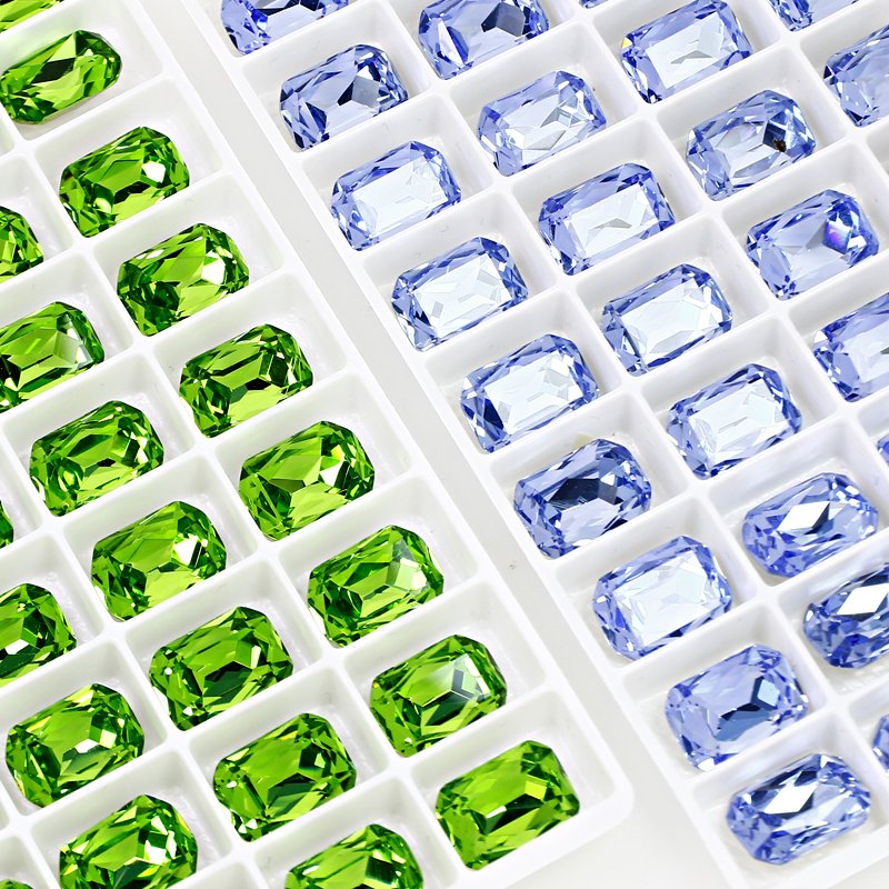 High quality Octagon fancy stone Normal color k9 glass rhinestones wholesale loose crystal beads For jewelry diy accessories