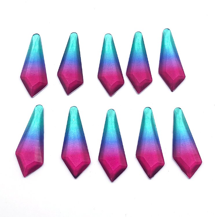 New design Premium 19*55 mm Carnival stones sew on Resin Rhinestones Bulk wholesale