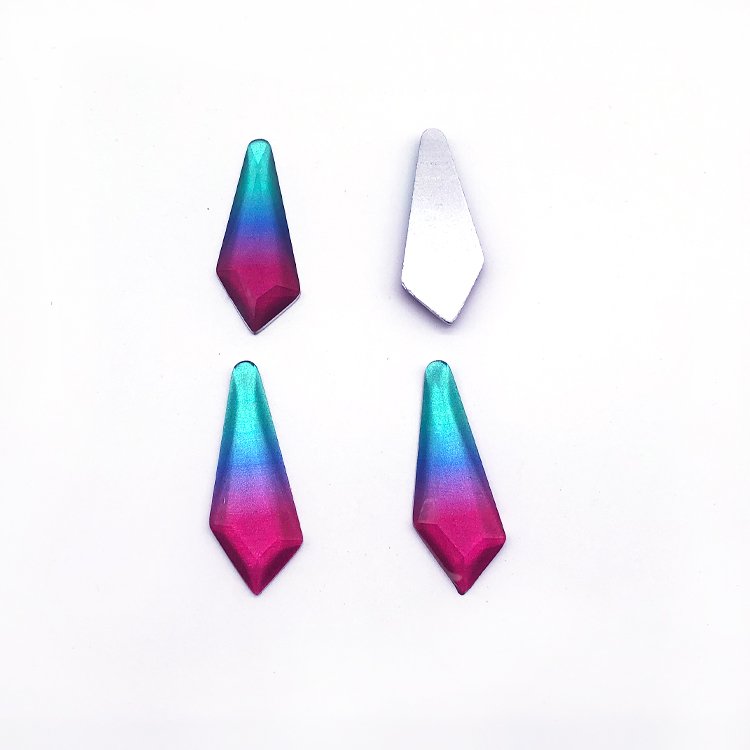 New design Premium 19*55 mm Carnival stones sew on Resin Rhinestones Bulk wholesale