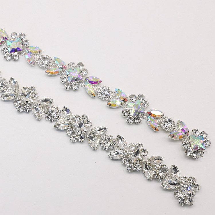 Elegant Tassel Chain New Design Rhinestone Fashionable Jewelry Sewing Garments Shoes Accessories Made Metal Fabric Glass Alloy