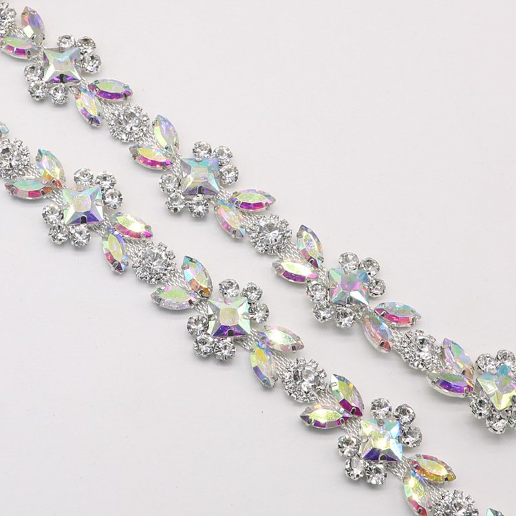 Elegant Tassel Chain New Design Rhinestone Fashionable Jewelry Sewing Garments Shoes Accessories Made Metal Fabric Glass Alloy