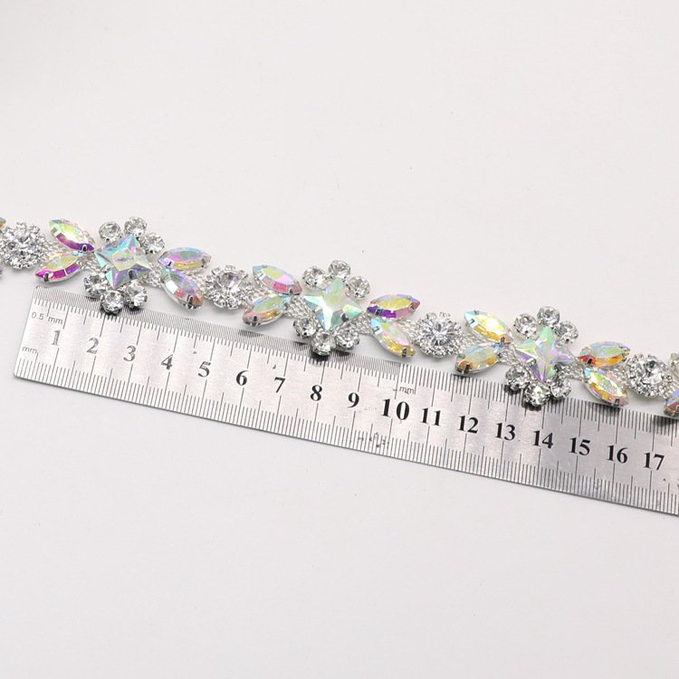 Elegant Tassel Chain New Design Rhinestone Fashionable Jewelry Sewing Garments Shoes Accessories Made Metal Fabric Glass Alloy